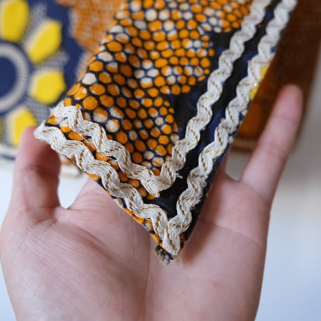 African batik wrap skirt