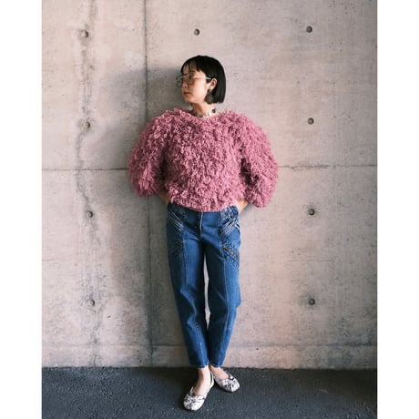 80s poodle knit