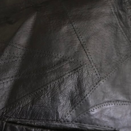 big leather vest with wappen