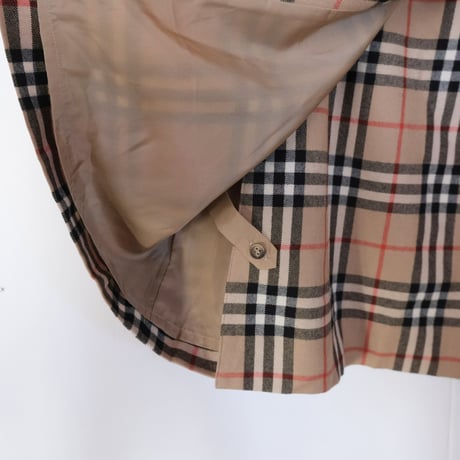 Burberrys / wool check skirt