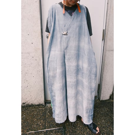 eski.  original dress / overdye × hand paint "gradation"