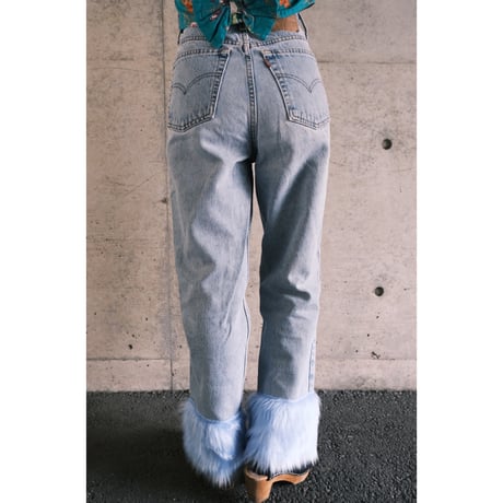 Levi's / remake denim / fake fur