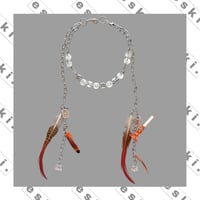 eski. original "shell × chain" necklace