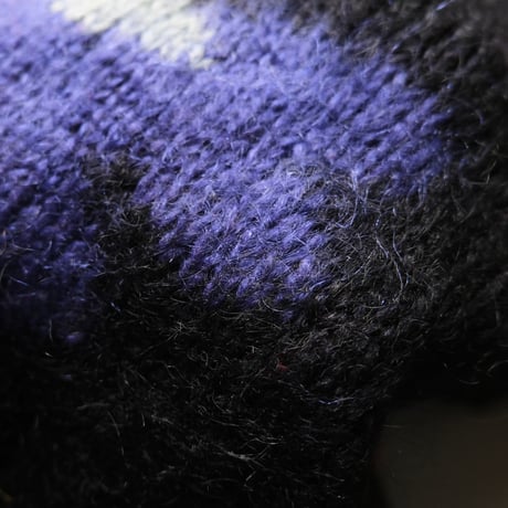 flower knit cardigan / mohair