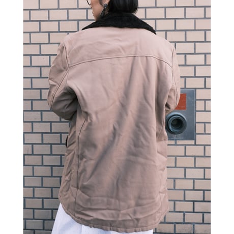 cotton × boa coat