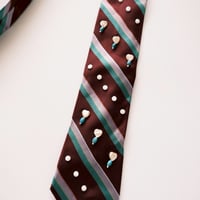 "繕う" collaboration beads embroidery necktie "hart × stripe