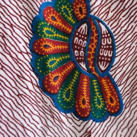 African batik unique neck-hole tops