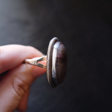 indian jewely / petrified wood ring