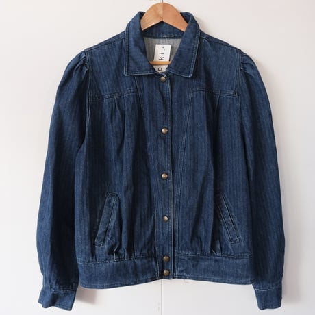 puff sleeve denim jacket