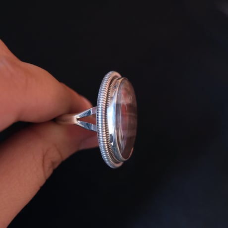 indian jewely / petrified wood ring