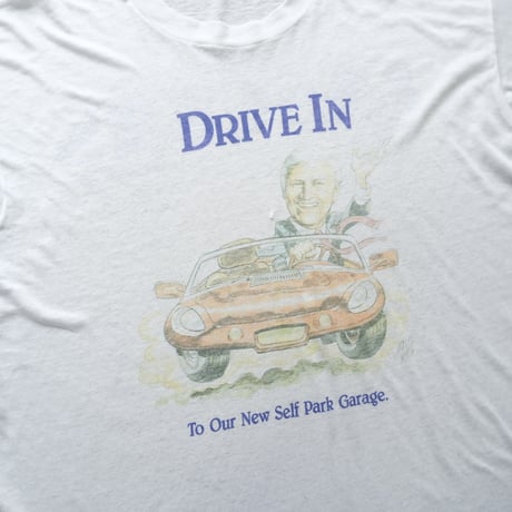 old print tee / white