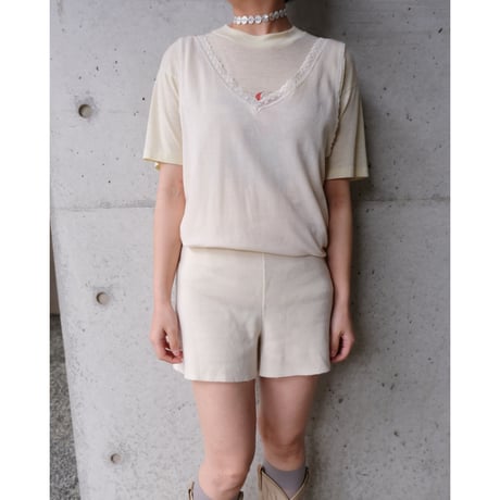 wool × silk tank top