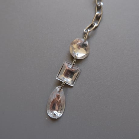 eski. original shell chain necklace "vintage parts"
