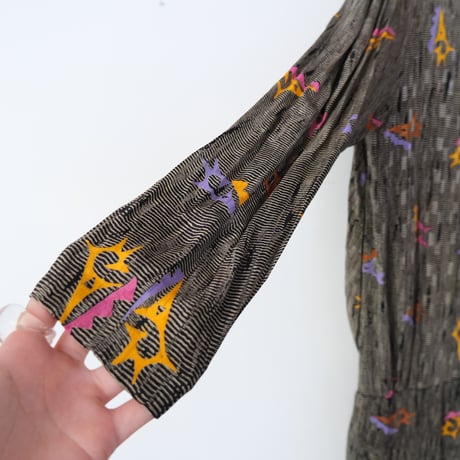 80s layered design dress