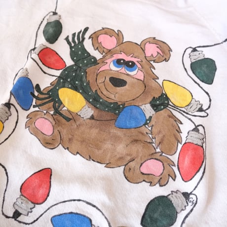 hand paint "bear" sweat