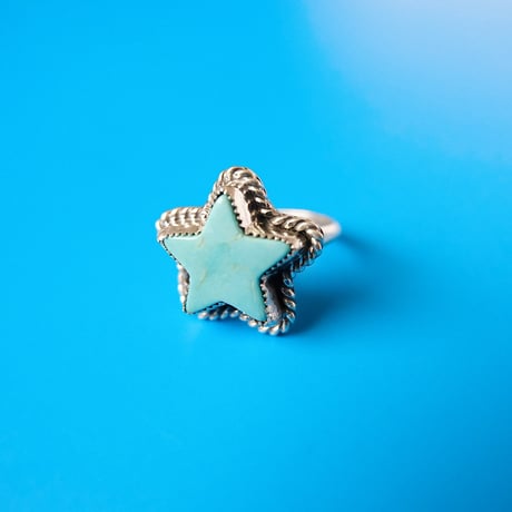 navajo / STAR  turquoise ring