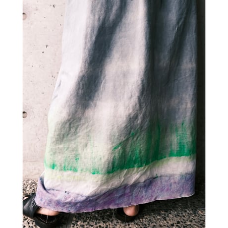 eski.  original dress / overdye × hand paint "gradation"