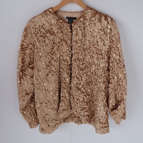 spangle jacket / champagne gold