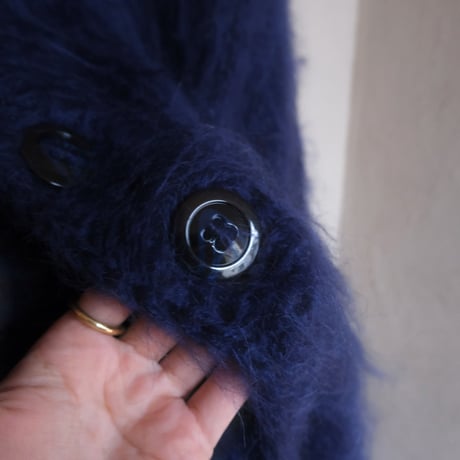 "BAA COSTUME MFG." / king  mohair  sweater / navy