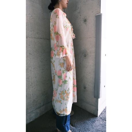 flower sheer dress