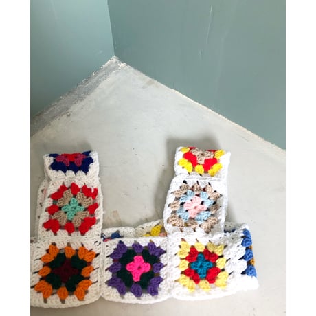 eski. original / granny square knit bustier