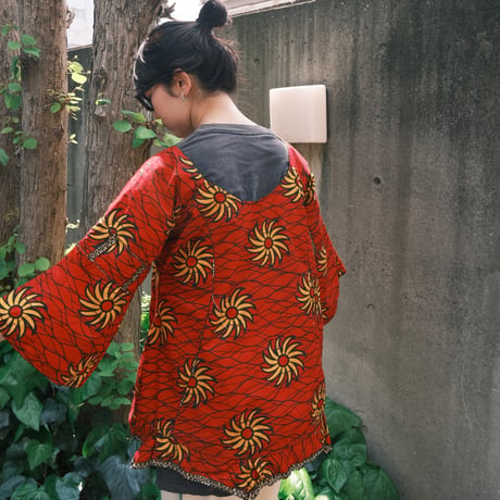 batik tops / red