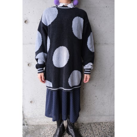dot cotton knit