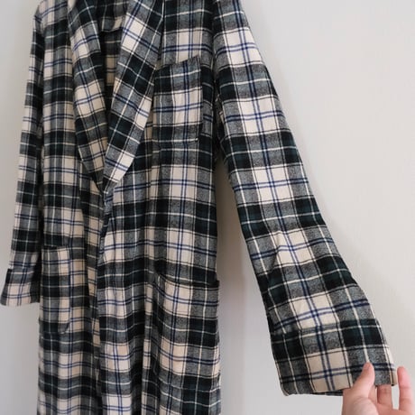 “PENDLETON” check wool lounge robe