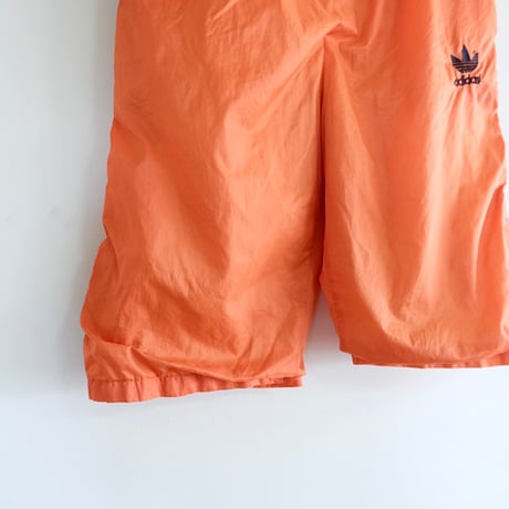 “adidas” orange nylon half pants
