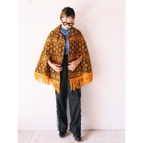 embroidery poncho