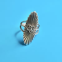 navajo/ oval “⭐︎” silver ring