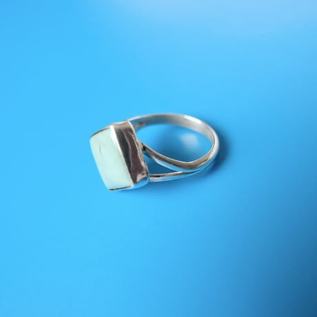 navajo / square turquoise ring