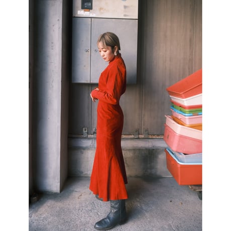 〜80s all suède dress