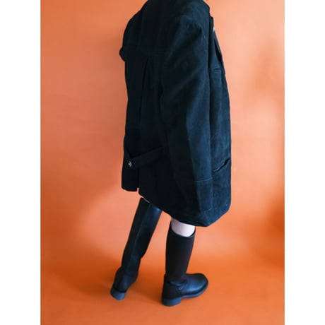 Tyrolean leather jacket / black