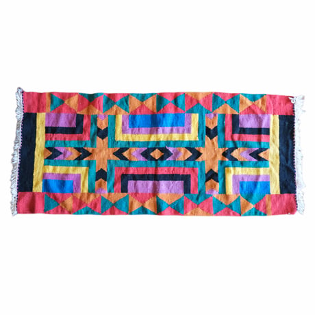 vintage rug / colorful