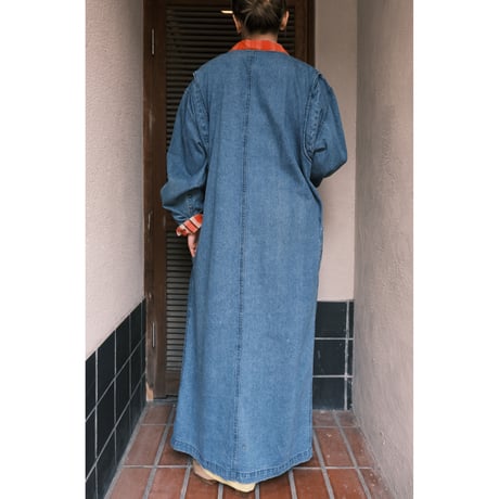 denim long coat