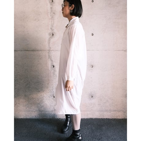 cotton shirt dress with lace