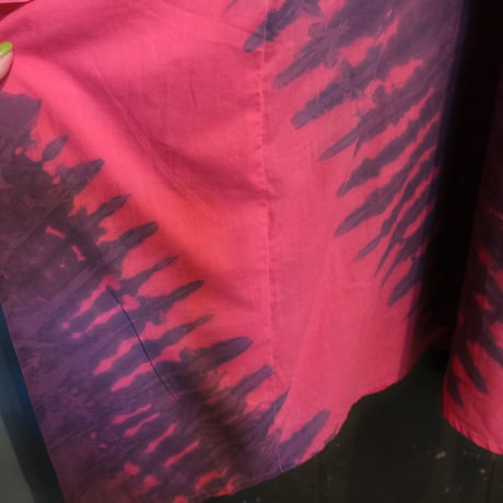 tie-dye embroidery dress