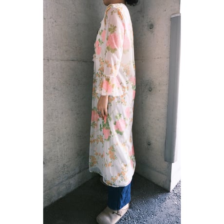 flower sheer dress
