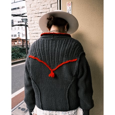 chain button cardigan
