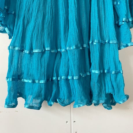 greece blouse “turquoise blue”