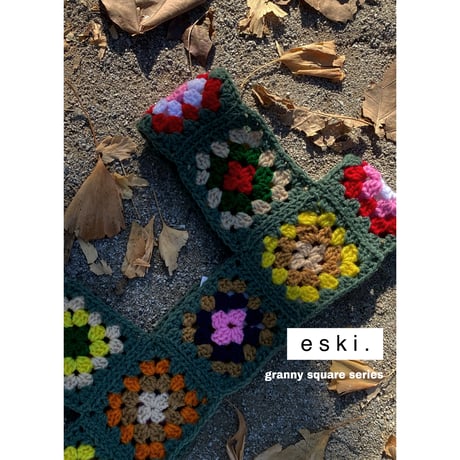 eski. original item / granny square knit bustier