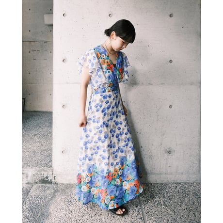 70s flower dress