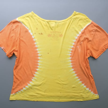 Harley-Davidson T-shirt / orange × yellow