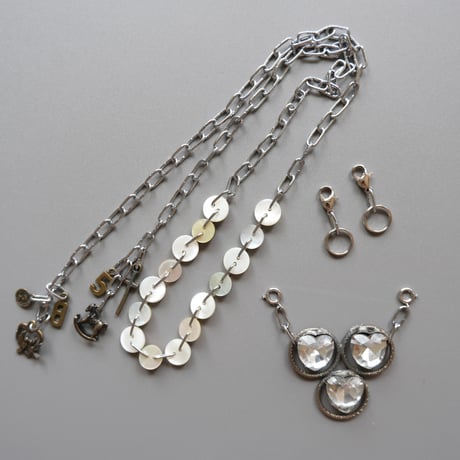 eski. original "shell × chain" necklace