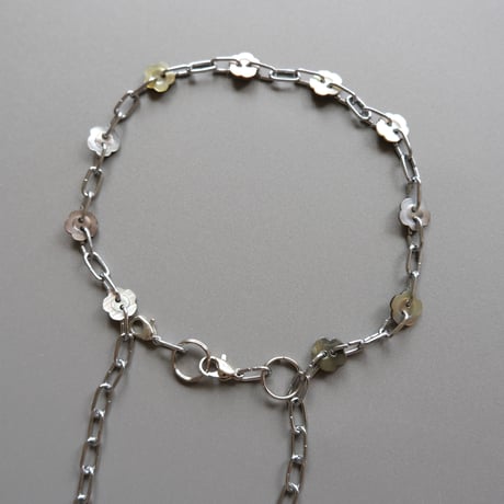eski. original "shell × chain" necklace