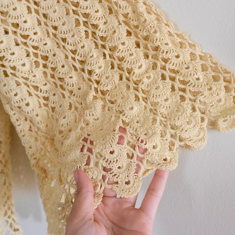 crochet cardigan with flare sleeve