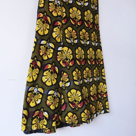 African batik wrap skirt