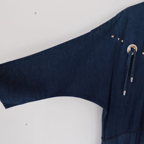 western denim dress with concho