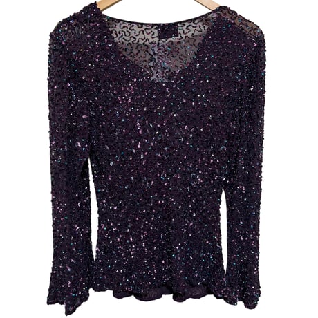 beaded silk tops